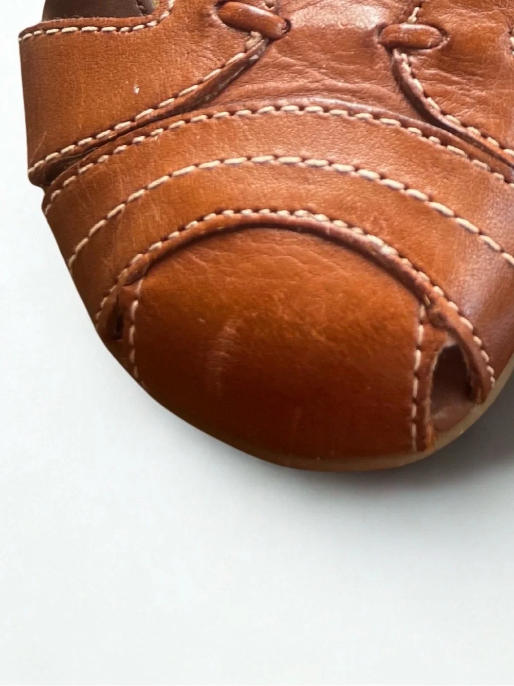 Natural Soul by Naturalizer Cayenne Slingback Sandals – Size 7 – Cognac Leather